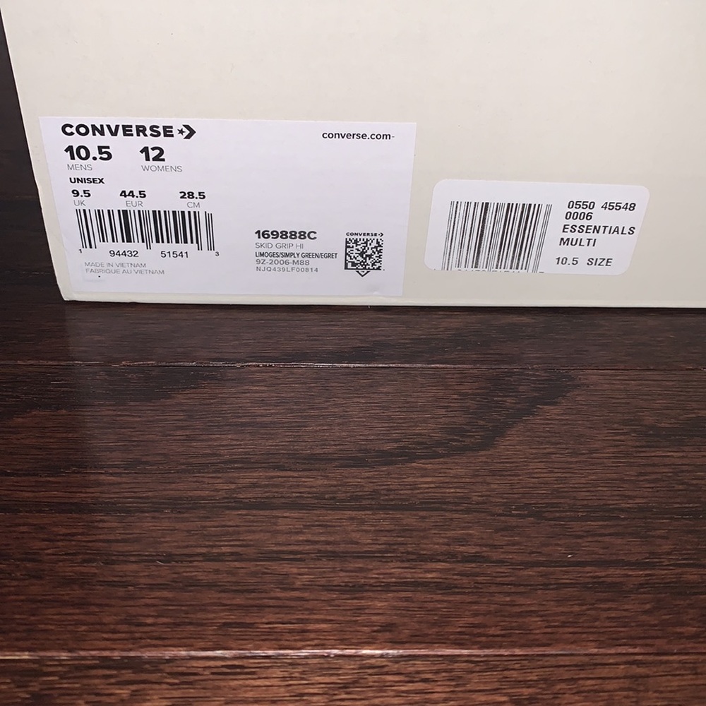 Converse Skid Grip High Fear of God - NWT - Picture 7 of 7